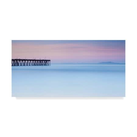 Chris Moyer 'Pier View To The Islands' Canvas Art,16x32